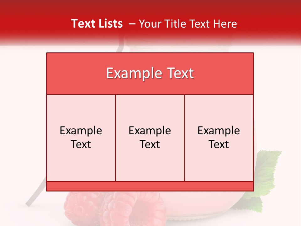 A Jar Of Pink Liquid With Raspberries And A Spoon PowerPoint Template