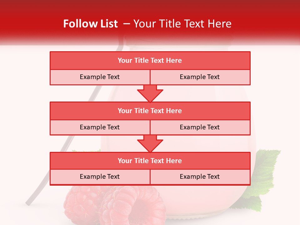 A Jar Of Pink Liquid With Raspberries And A Spoon PowerPoint Template