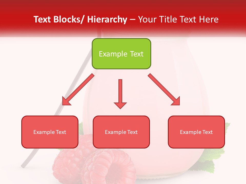 A Jar Of Pink Liquid With Raspberries And A Spoon PowerPoint Template