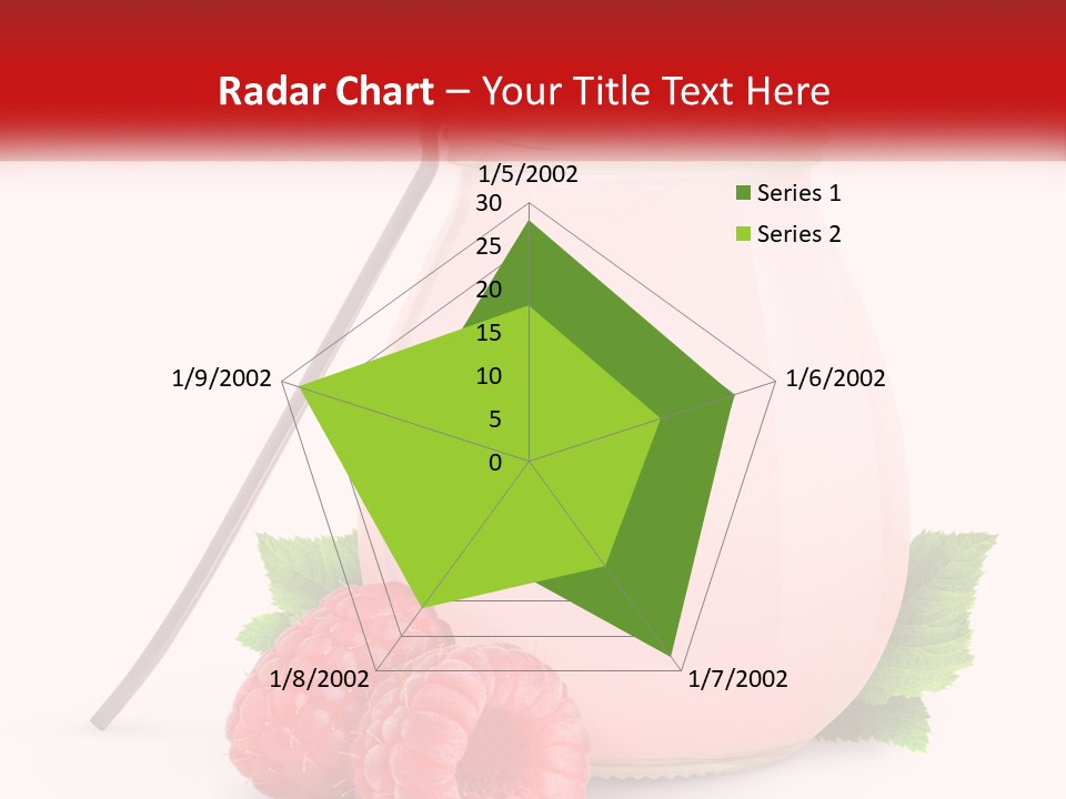 A Jar Of Pink Liquid With Raspberries And A Spoon PowerPoint Template