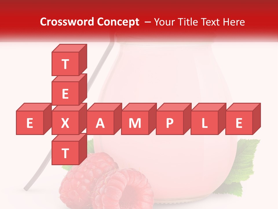 A Jar Of Pink Liquid With Raspberries And A Spoon PowerPoint Template