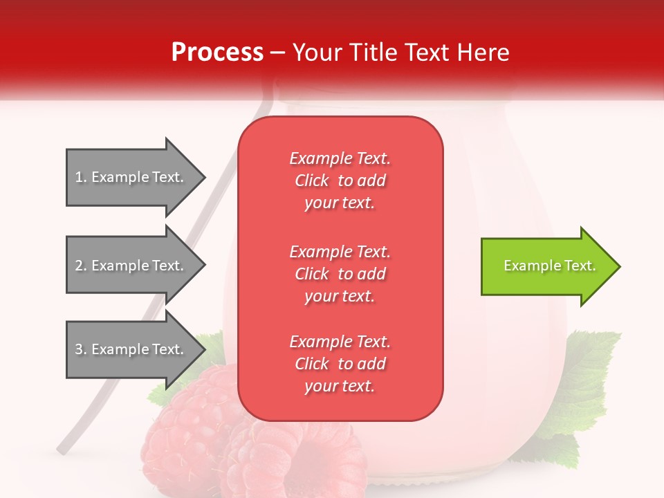 A Jar Of Pink Liquid With Raspberries And A Spoon PowerPoint Template