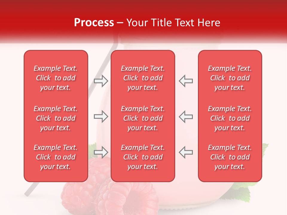 A Jar Of Pink Liquid With Raspberries And A Spoon PowerPoint Template