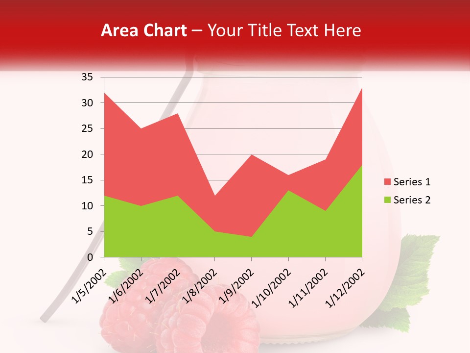 A Jar Of Pink Liquid With Raspberries And A Spoon PowerPoint Template