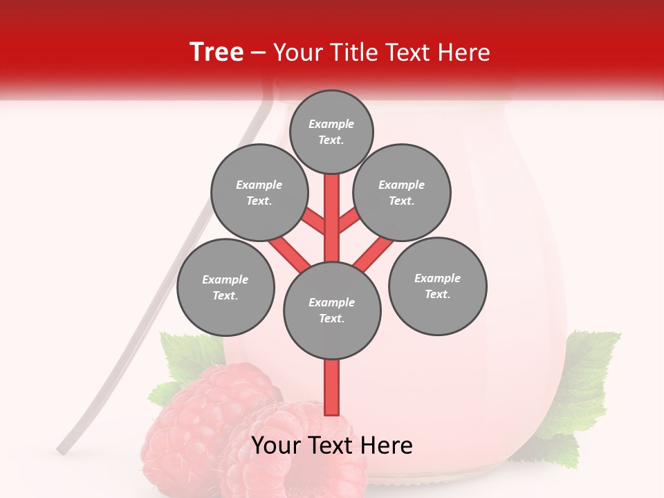 A Jar Of Pink Liquid With Raspberries And A Spoon PowerPoint Template