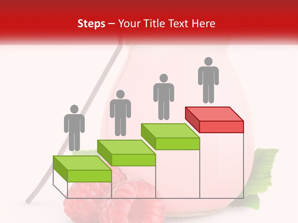 A Jar Of Pink Liquid With Raspberries And A Spoon PowerPoint Template