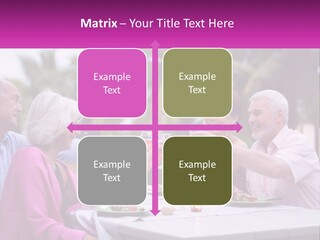 A Group Of People Toasting Wine Glasses At A Table PowerPoint Template