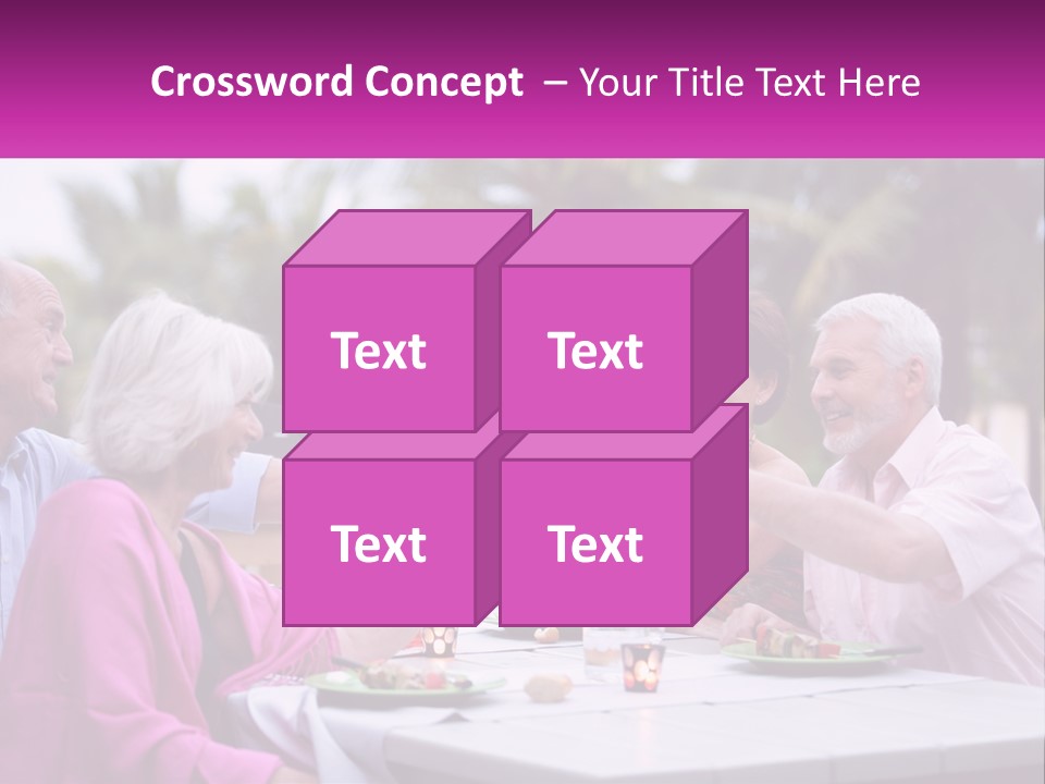 A Group Of People Toasting Wine Glasses At A Table PowerPoint Template