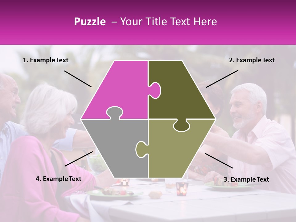 A Group Of People Toasting Wine Glasses At A Table PowerPoint Template