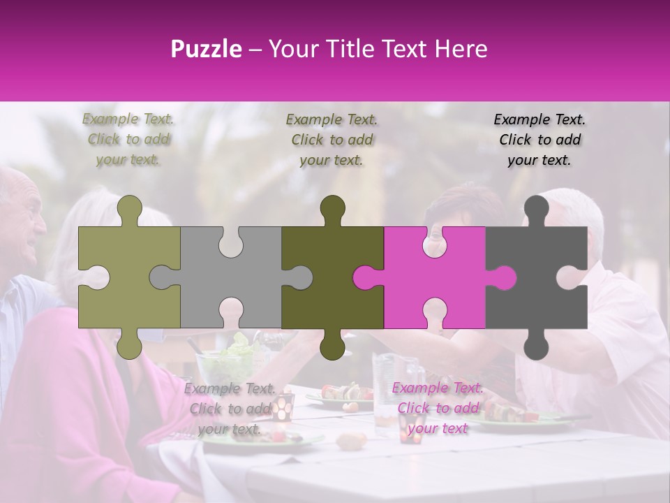 A Group Of People Toasting Wine Glasses At A Table PowerPoint Template