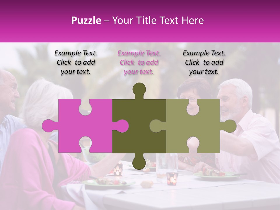 A Group Of People Toasting Wine Glasses At A Table PowerPoint Template