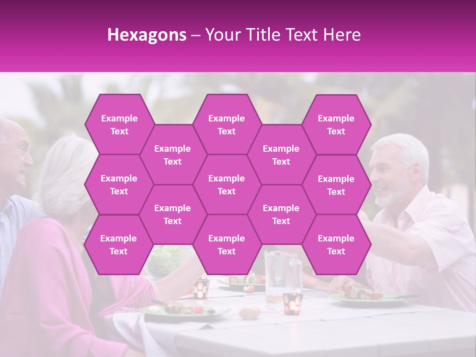 A Group Of People Toasting Wine Glasses At A Table PowerPoint Template