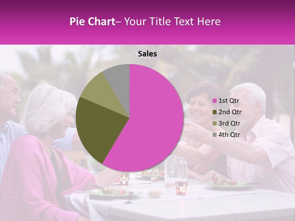 A Group Of People Toasting Wine Glasses At A Table PowerPoint Template