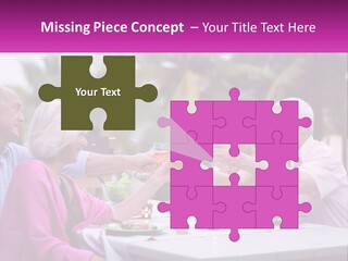 A Group Of People Toasting Wine Glasses At A Table PowerPoint Template