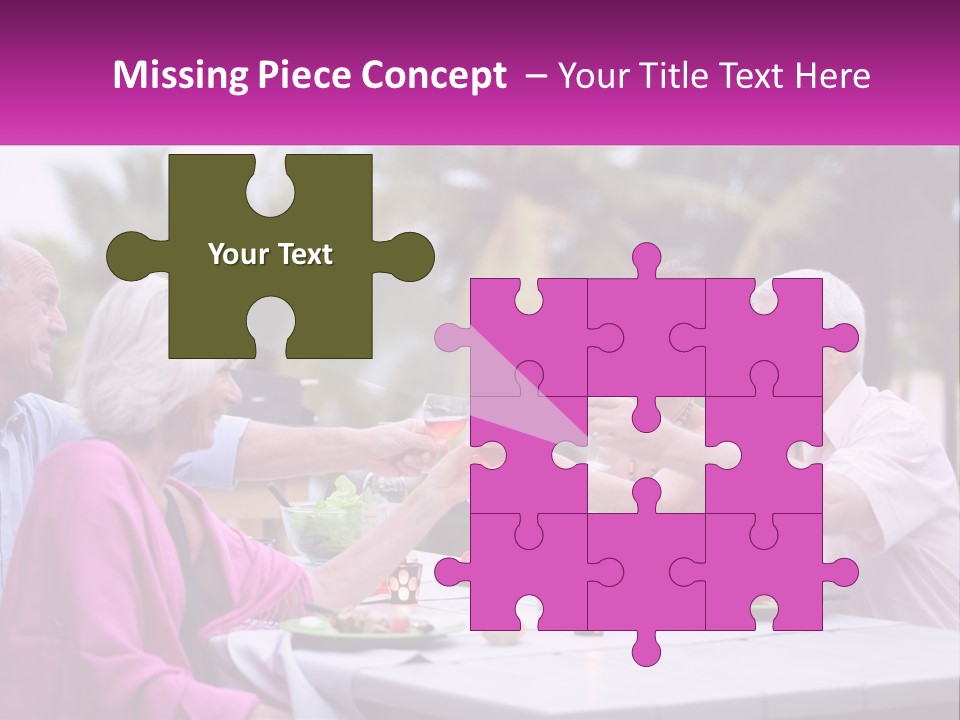 A Group Of People Toasting Wine Glasses At A Table PowerPoint Template