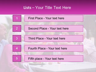 A Group Of People Toasting Wine Glasses At A Table PowerPoint Template