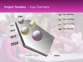 A Group Of People Toasting Wine Glasses At A Table PowerPoint Template