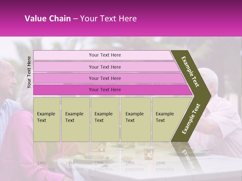A Group Of People Toasting Wine Glasses At A Table PowerPoint Template