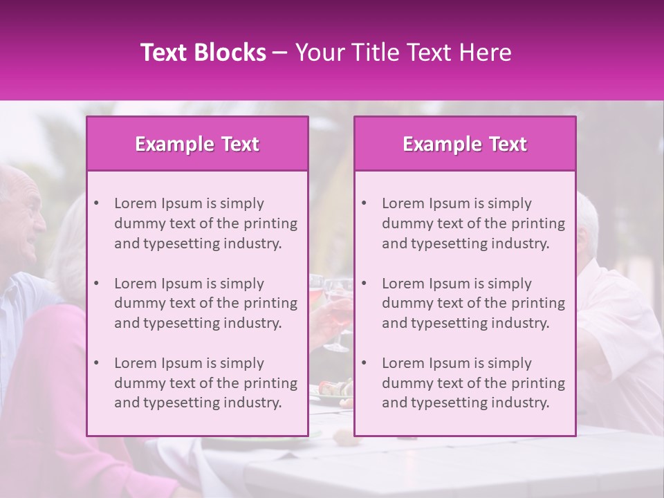 A Group Of People Toasting Wine Glasses At A Table PowerPoint Template