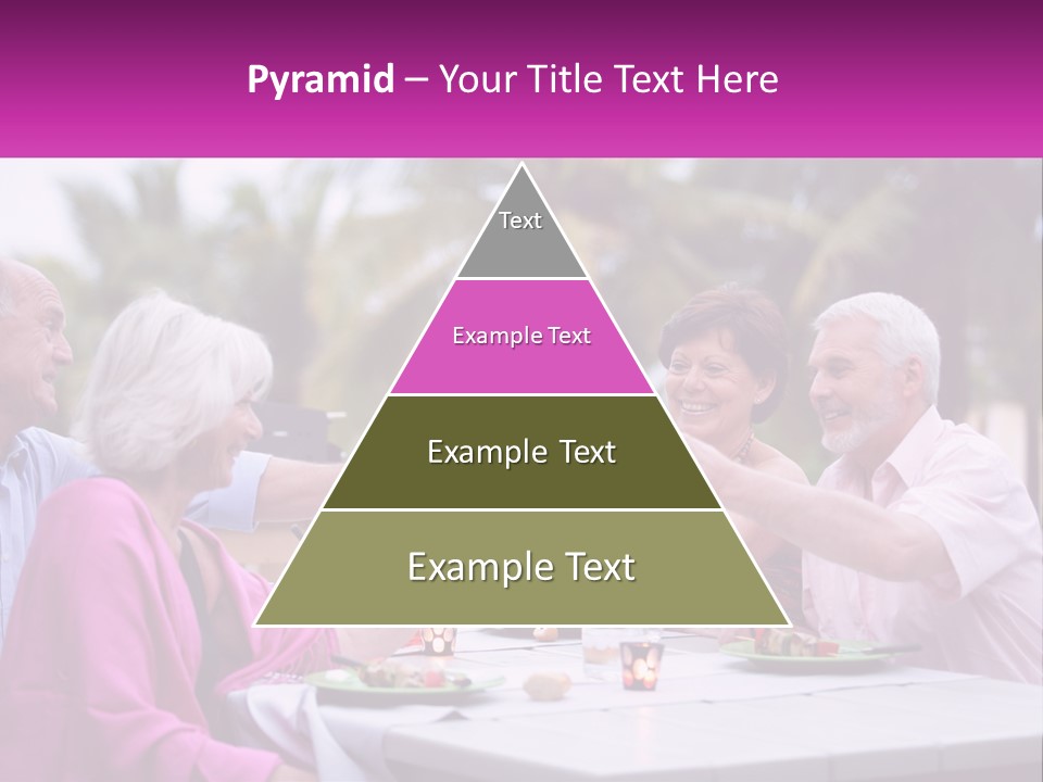 A Group Of People Toasting Wine Glasses At A Table PowerPoint Template