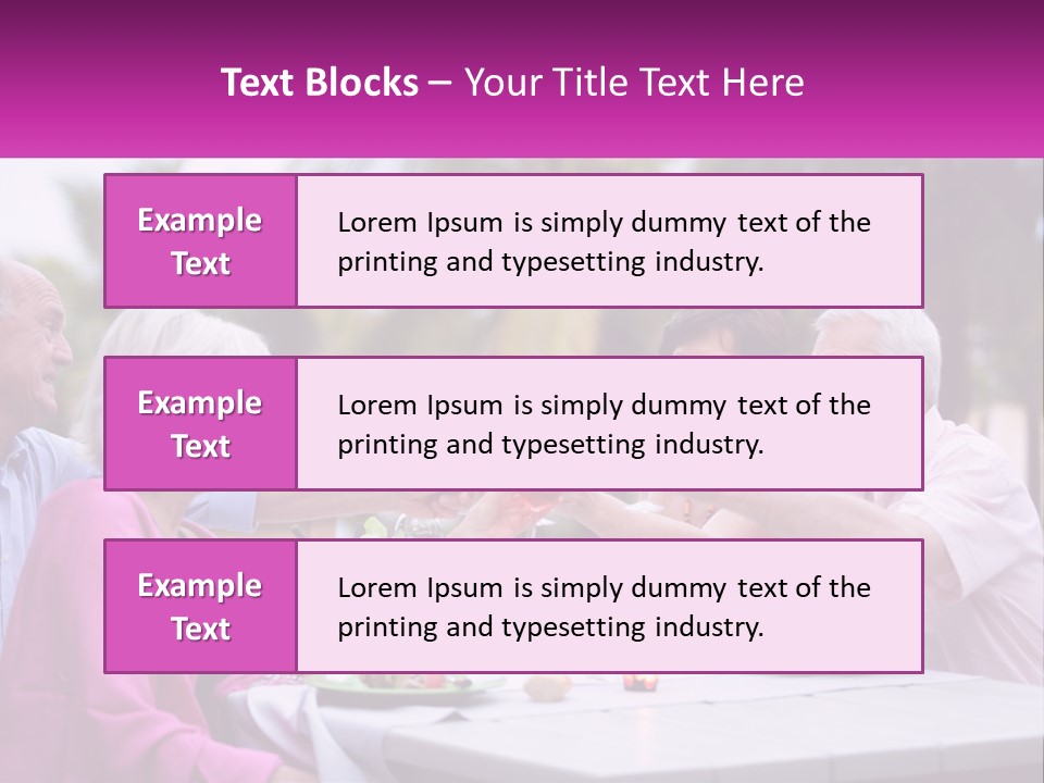 A Group Of People Toasting Wine Glasses At A Table PowerPoint Template