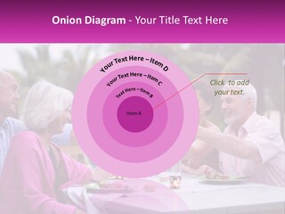 A Group Of People Toasting Wine Glasses At A Table PowerPoint Template