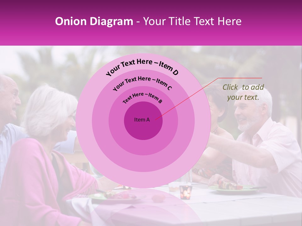 A Group Of People Toasting Wine Glasses At A Table PowerPoint Template