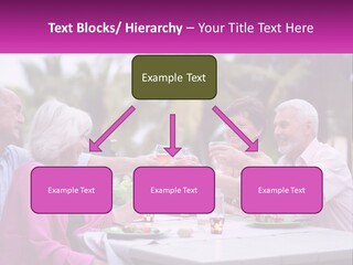 A Group Of People Toasting Wine Glasses At A Table PowerPoint Template
