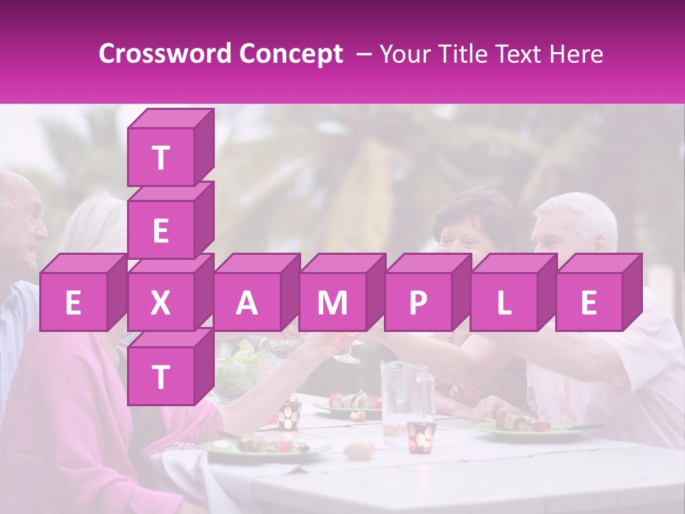 A Group Of People Toasting Wine Glasses At A Table PowerPoint Template