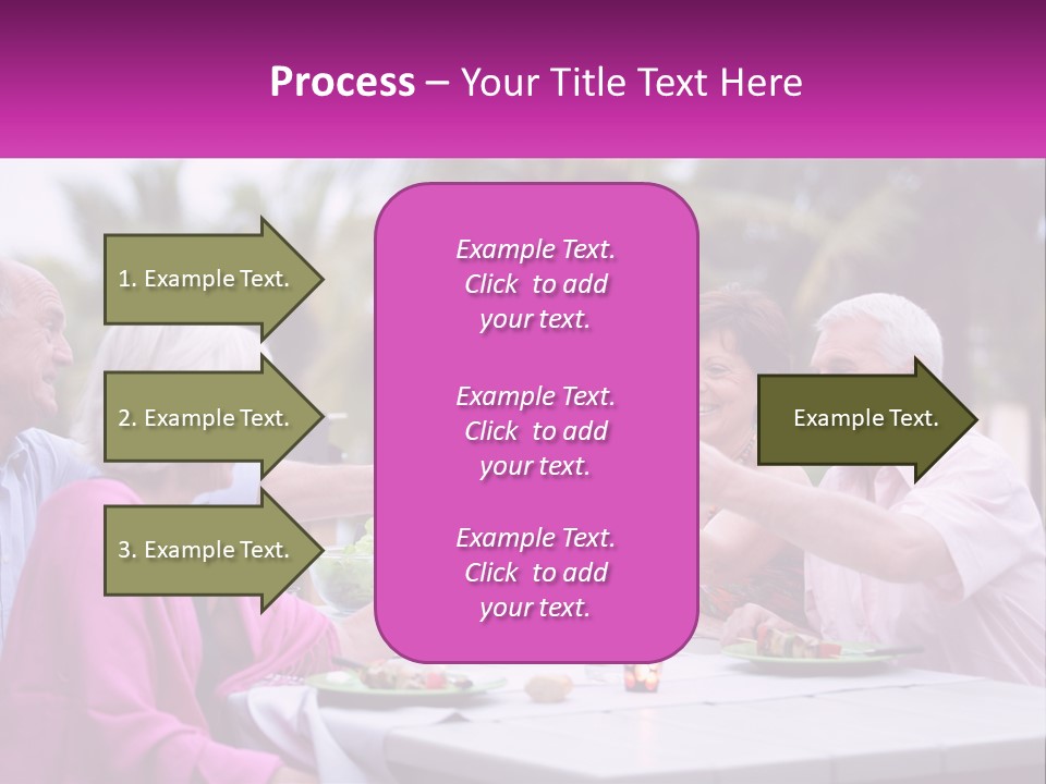 A Group Of People Toasting Wine Glasses At A Table PowerPoint Template