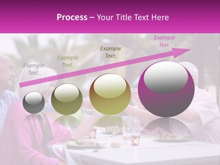 A Group Of People Toasting Wine Glasses At A Table PowerPoint Template