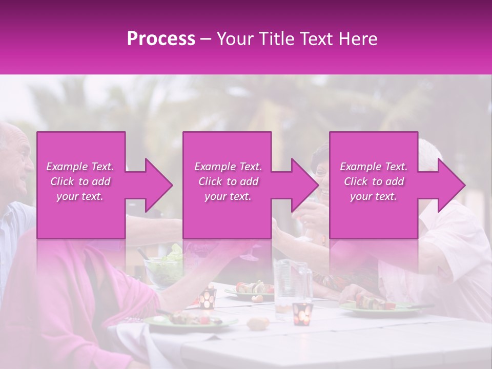 A Group Of People Toasting Wine Glasses At A Table PowerPoint Template