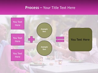 A Group Of People Toasting Wine Glasses At A Table PowerPoint Template