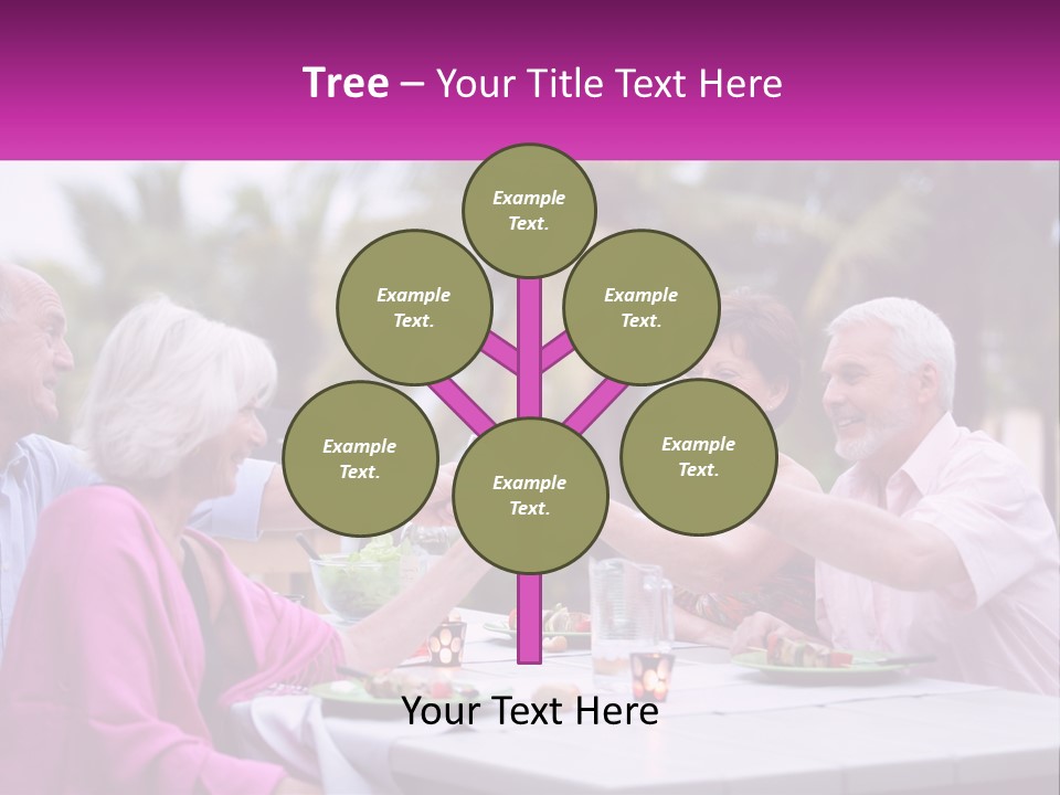 A Group Of People Toasting Wine Glasses At A Table PowerPoint Template