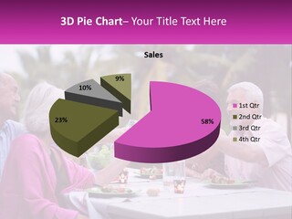 A Group Of People Toasting Wine Glasses At A Table PowerPoint Template