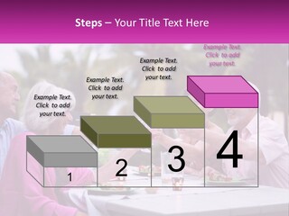 A Group Of People Toasting Wine Glasses At A Table PowerPoint Template