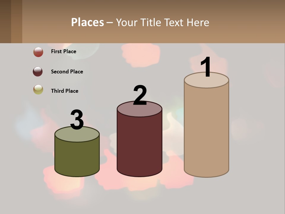 A Blurry Photo Of A Thumbs Up Sign PowerPoint Template