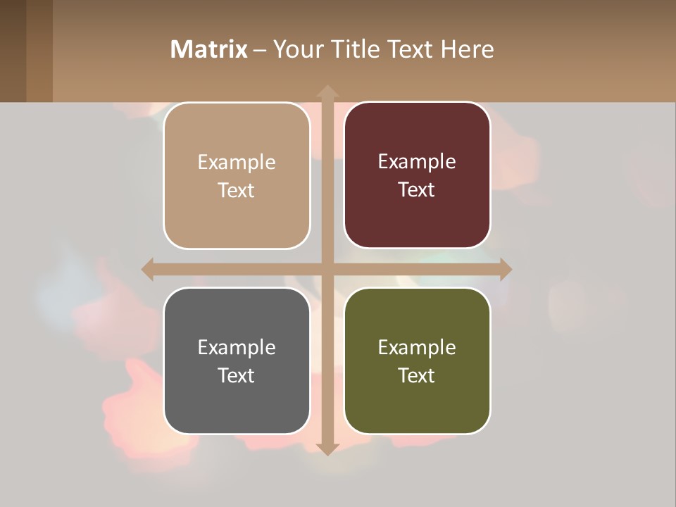 A Blurry Photo Of A Thumbs Up Sign PowerPoint Template