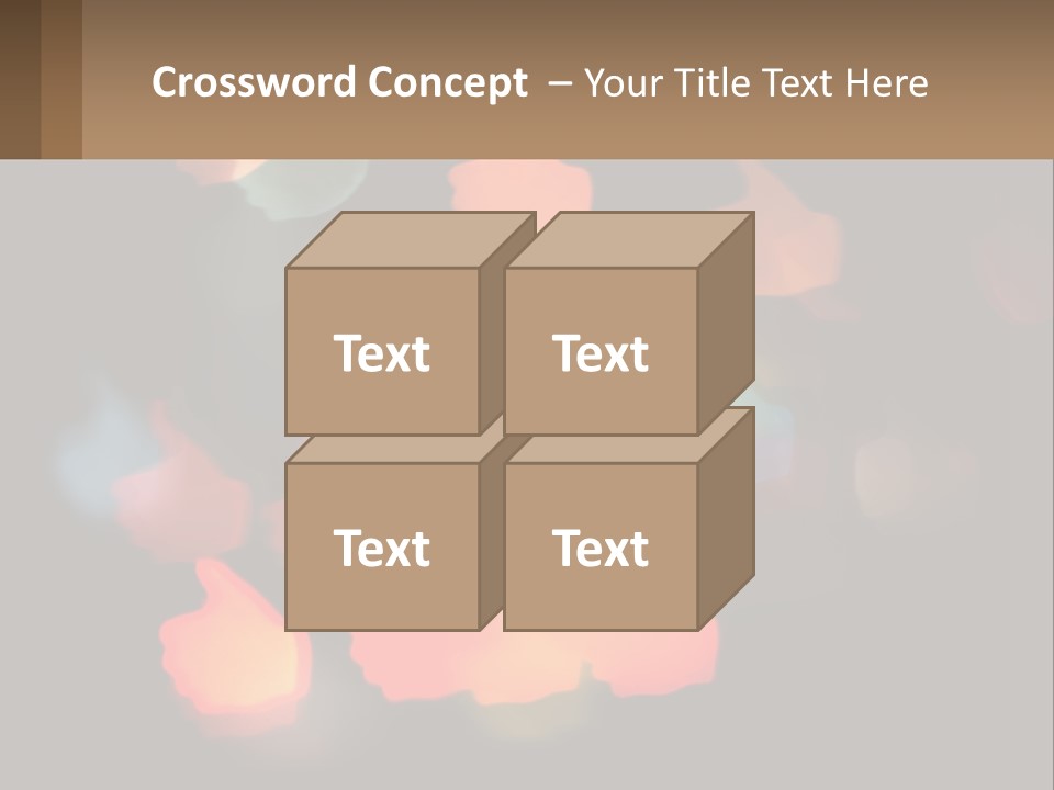 A Blurry Photo Of A Thumbs Up Sign PowerPoint Template