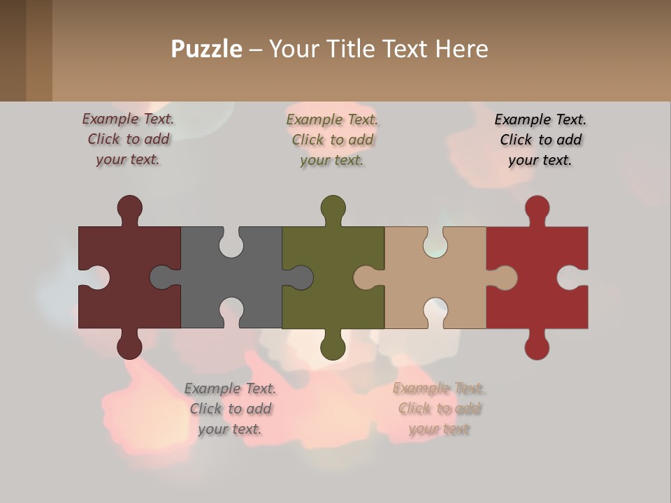 A Blurry Photo Of A Thumbs Up Sign PowerPoint Template