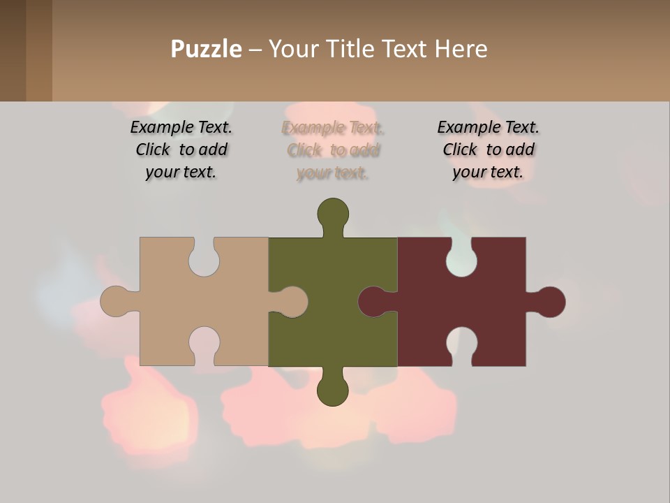 A Blurry Photo Of A Thumbs Up Sign PowerPoint Template