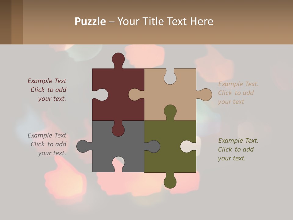 A Blurry Photo Of A Thumbs Up Sign PowerPoint Template