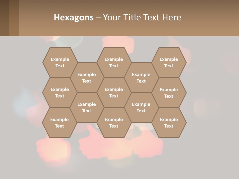 A Blurry Photo Of A Thumbs Up Sign PowerPoint Template