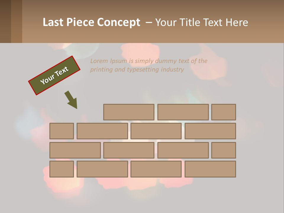 A Blurry Photo Of A Thumbs Up Sign PowerPoint Template