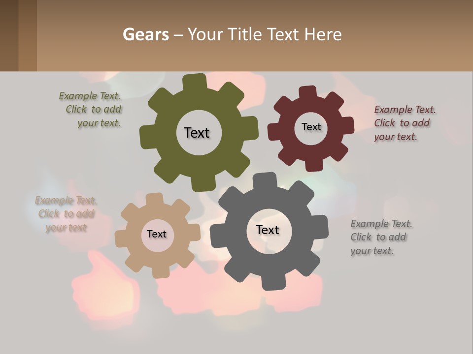 A Blurry Photo Of A Thumbs Up Sign PowerPoint Template