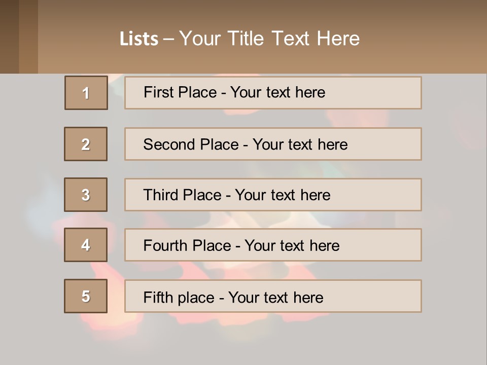 A Blurry Photo Of A Thumbs Up Sign PowerPoint Template