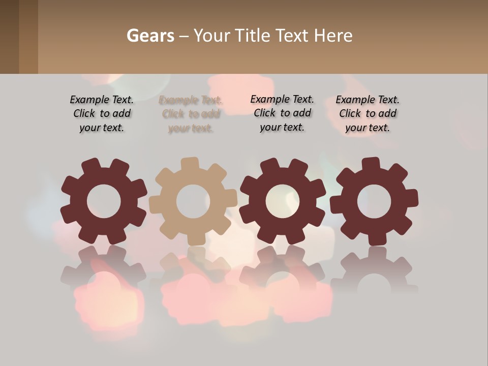 A Blurry Photo Of A Thumbs Up Sign PowerPoint Template