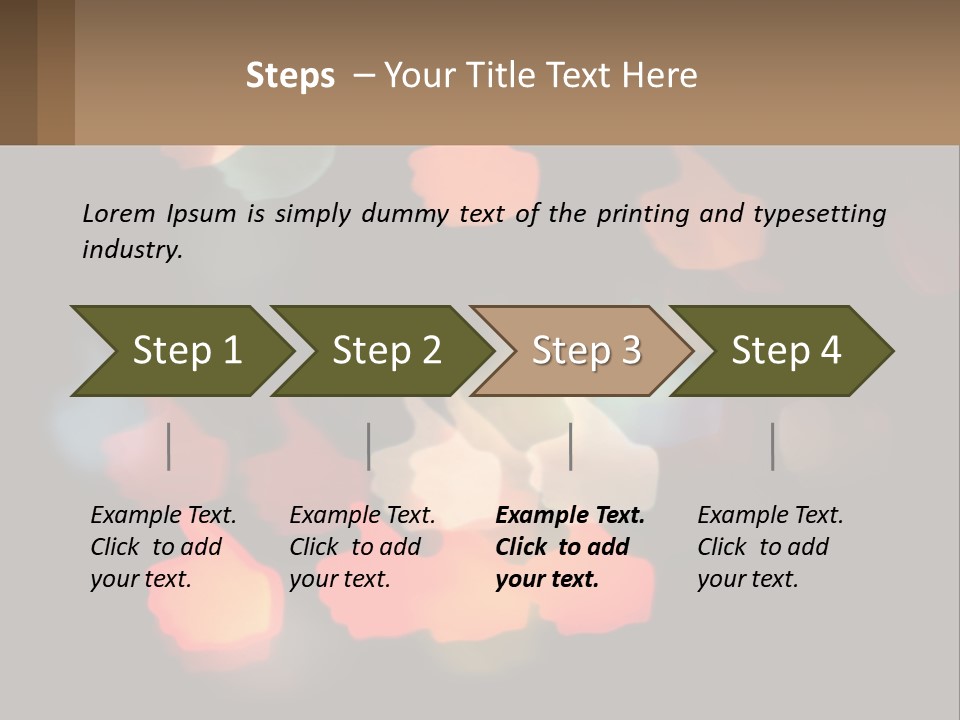 A Blurry Photo Of A Thumbs Up Sign PowerPoint Template