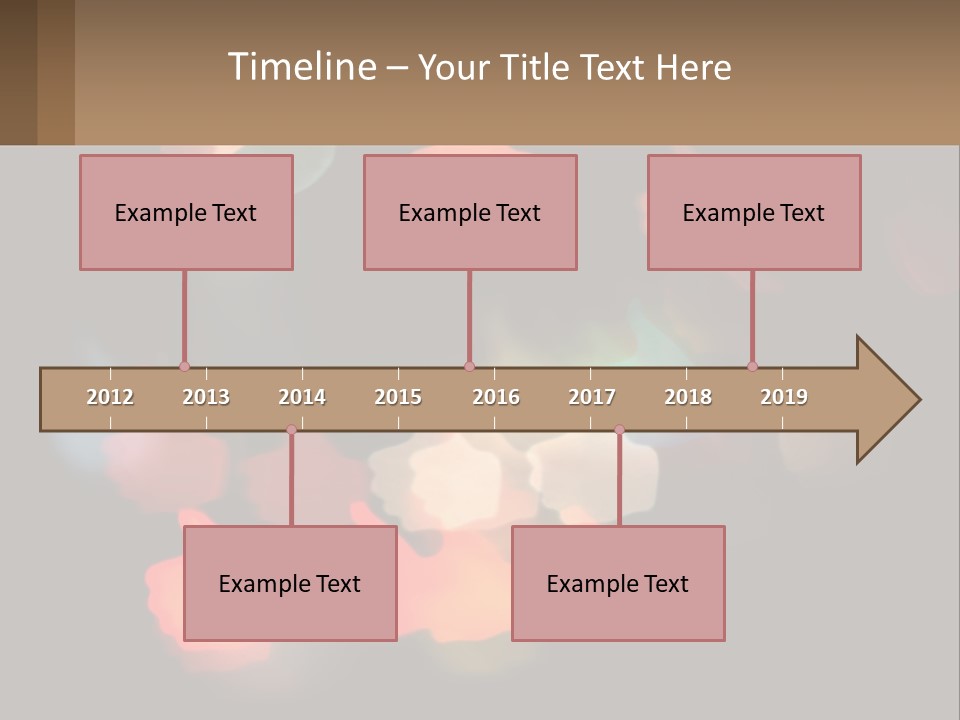 A Blurry Photo Of A Thumbs Up Sign PowerPoint Template
