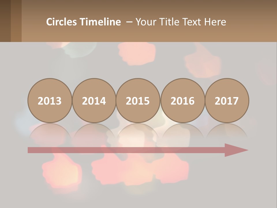 A Blurry Photo Of A Thumbs Up Sign PowerPoint Template